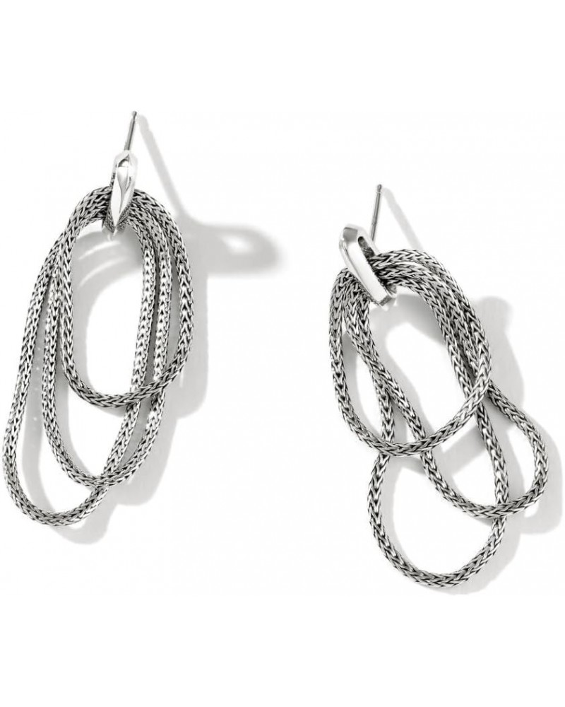 Classic Chain Silver Drop Earrings $246.00 Earrings