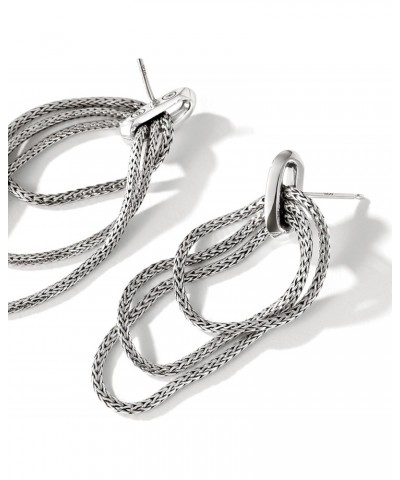 Classic Chain Silver Drop Earrings $246.00 Earrings