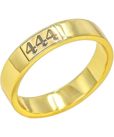 Personalized Angel Number Band Ring Custom Lucky Number Letter Statement Rings Gold $15.67 Rings