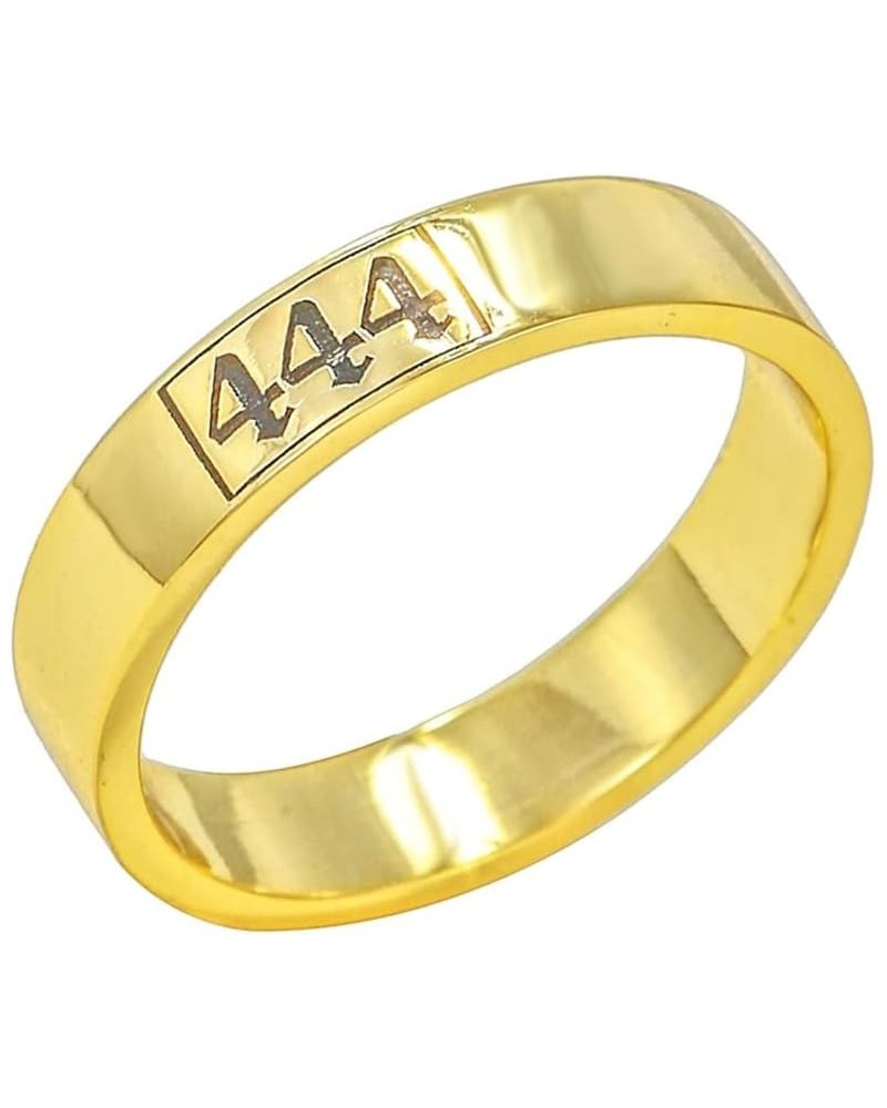 Personalized Angel Number Band Ring Custom Lucky Number Letter Statement Rings Gold $15.67 Rings