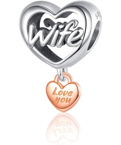 925 Sterling Silver Fmaily Love Series NO2 Charms for Bracelets and Necklaces Infitiny Family Love Dangle Pendants Beads Char...