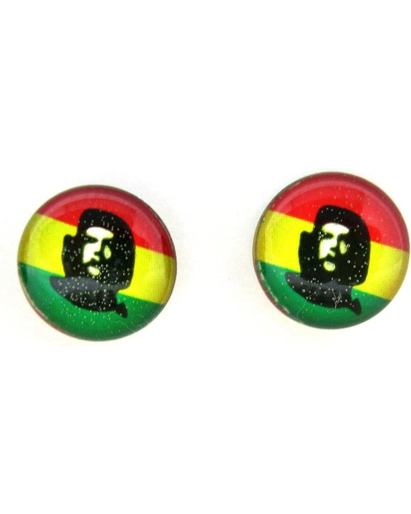 Rasta Studs Earrings Africa Earrings Reggae Earrings Jamaican Earrings Africa Map Earrings-Drop Rasta Earrings Rasta Che $8.3...