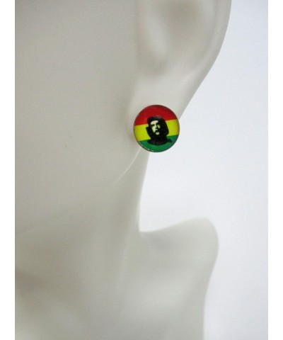 Rasta Studs Earrings Africa Earrings Reggae Earrings Jamaican Earrings Africa Map Earrings-Drop Rasta Earrings Rasta Che $8.3...