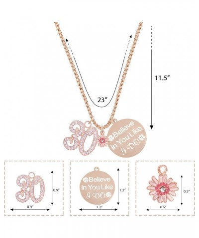 30th Birthday Gift rose gold $10.79 Bracelets