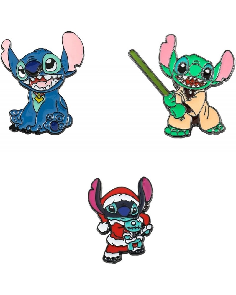 5 PCS Stitch Cosplay Pins - Cartoon Metal Brooch Ohana Means Family Jewelry Gift For Women Girls set... $14.74 Brooches & Pins