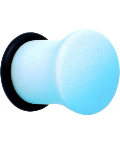 Womens 2Pc Ear Plugs White Blue Ombre Matte Acrylic Single Flare Ear Plug Gauges Set of 2 8mm (0 Gauge) $9.11 Body Jewelry