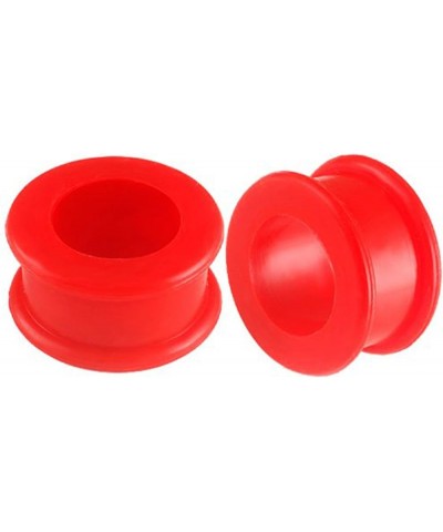 Red Implant grade sili Double Flare Tunnels Ear Gauge Plugs SI01 Ear Stretching Stretchers Piercing 2Pcs B-11/16 inch 18mm $1...