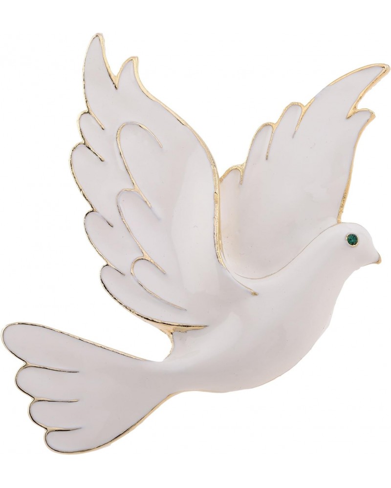 Holy Spirit Emblem of Purity and Peace White Dove Brooch $13.09 Brooches & Pins