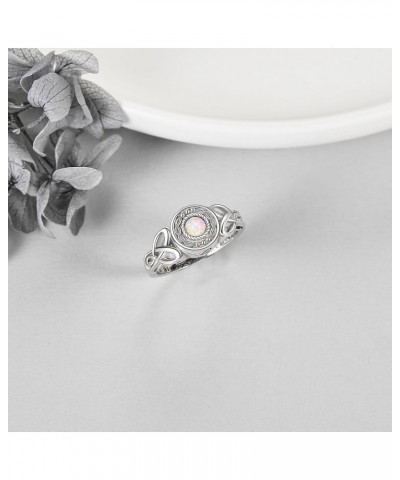 Heart/Abalone/Moonstone Heart Urn Ring for Women 925 Sterling Silver Cremation Jewelry for Ashes Cremation Ring Holds Loved O...