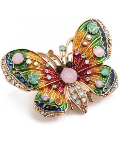 Rhinestone Butterfly Brooch, Colorful Shining Crystal Brooch Pin Decoration Gift for Women Girls 8 $7.53 Brooches & Pins