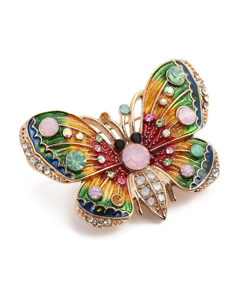 Rhinestone Butterfly Brooch, Colorful Shining Crystal Brooch Pin Decoration Gift for Women Girls 8 $7.53 Brooches & Pins