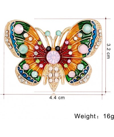 Rhinestone Butterfly Brooch, Colorful Shining Crystal Brooch Pin Decoration Gift for Women Girls 8 $7.53 Brooches & Pins