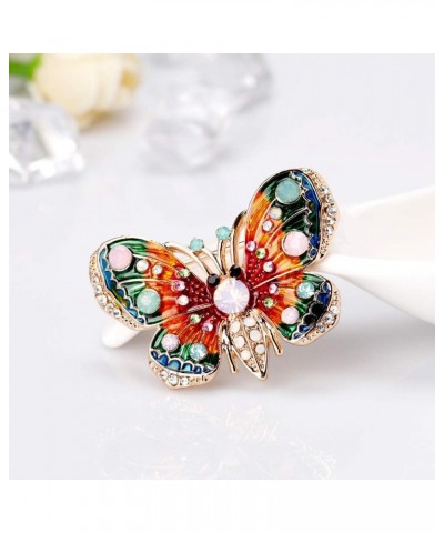 Rhinestone Butterfly Brooch, Colorful Shining Crystal Brooch Pin Decoration Gift for Women Girls 8 $7.53 Brooches & Pins