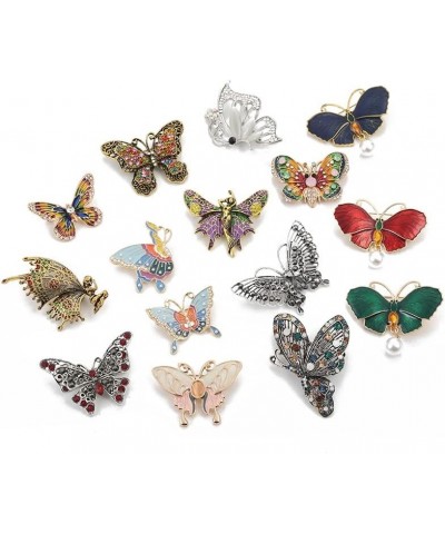 Rhinestone Butterfly Brooch, Colorful Shining Crystal Brooch Pin Decoration Gift for Women Girls 8 $7.53 Brooches & Pins