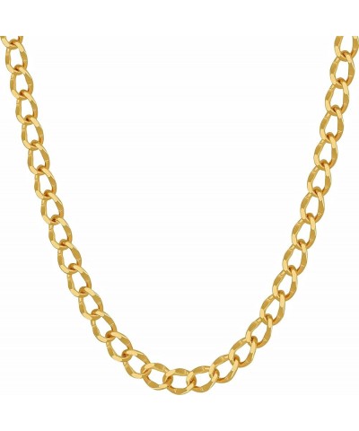 Diamond Cut Curb Link Chain Necklaces for Men & Women 24k Gold Plated (4mm 5.5mm 7mm) 26 inches 5.5mm Gold $26.63 Necklaces