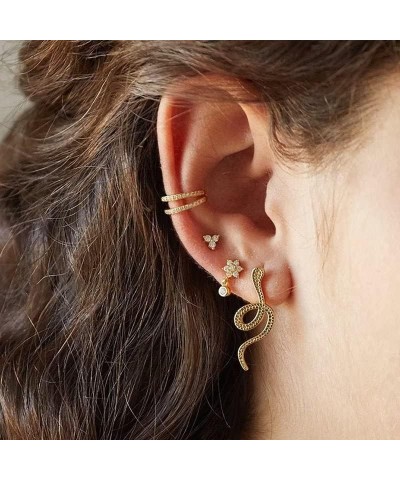 Gold Earring Set for Women Gold Hoop Earrings Chunky Hoop Earrings Gold Teardrop Earrings Jewelry Gift for Teen Girls I2 $6.4...