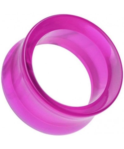 Basic Acrylic Double Flared Ear Gauge Tunnel Plug 7/16" (11mm), Purple $11.20 Body Jewelry