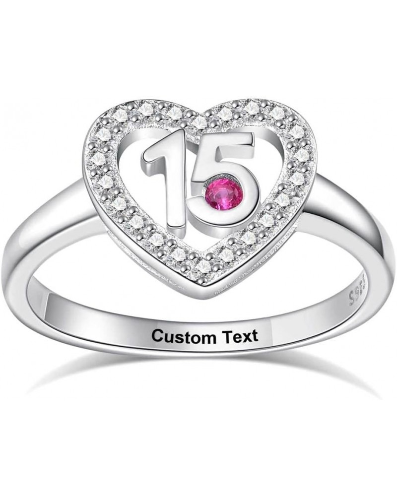 Sweet 16 Gifts for Girls Birthday Decorations Sixteen 16th Ring Jewelry Gift Ideas Daughter Rings Birthstone Teen Teens Perso...