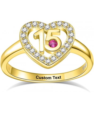 Sweet 16 Gifts for Girls Birthday Decorations Sixteen 16th Ring Jewelry Gift Ideas Daughter Rings Birthstone Teen Teens Perso...