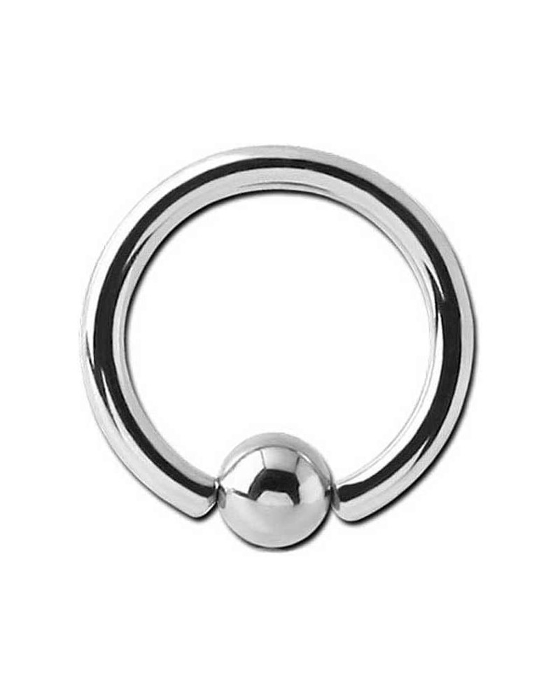 Titanium Nose Ring Hoop Captive Bead Ring CBR 3mm Ball Choose Your Size & Gauge 16 Gauge-9/32" - 7mm $8.00 Body Jewelry