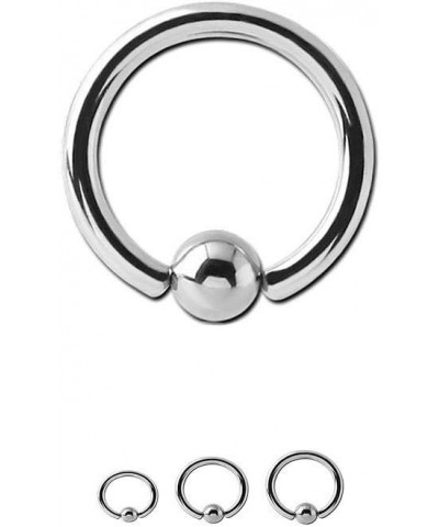 Titanium Nose Ring Hoop Captive Bead Ring CBR 3mm Ball Choose Your Size & Gauge 16 Gauge-9/32" - 7mm $8.00 Body Jewelry