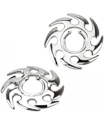 Pair of Fake Tribal Saw Blade Throwing Star Nipple Shield Jewelry Adjustable Non Piercing Clip on Shield Ring Rings $11.20 Bo...