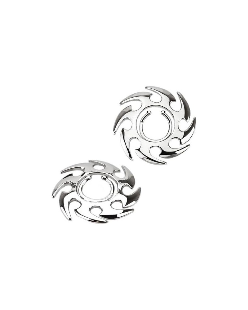 Pair of Fake Tribal Saw Blade Throwing Star Nipple Shield Jewelry Adjustable Non Piercing Clip on Shield Ring Rings $11.20 Bo...