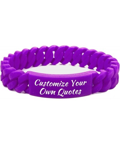 Comfortable Breathable Silicone Motivational Bracelets for Women Gifts - Personalized Bracelet Gifts Engraved Motivational Br...