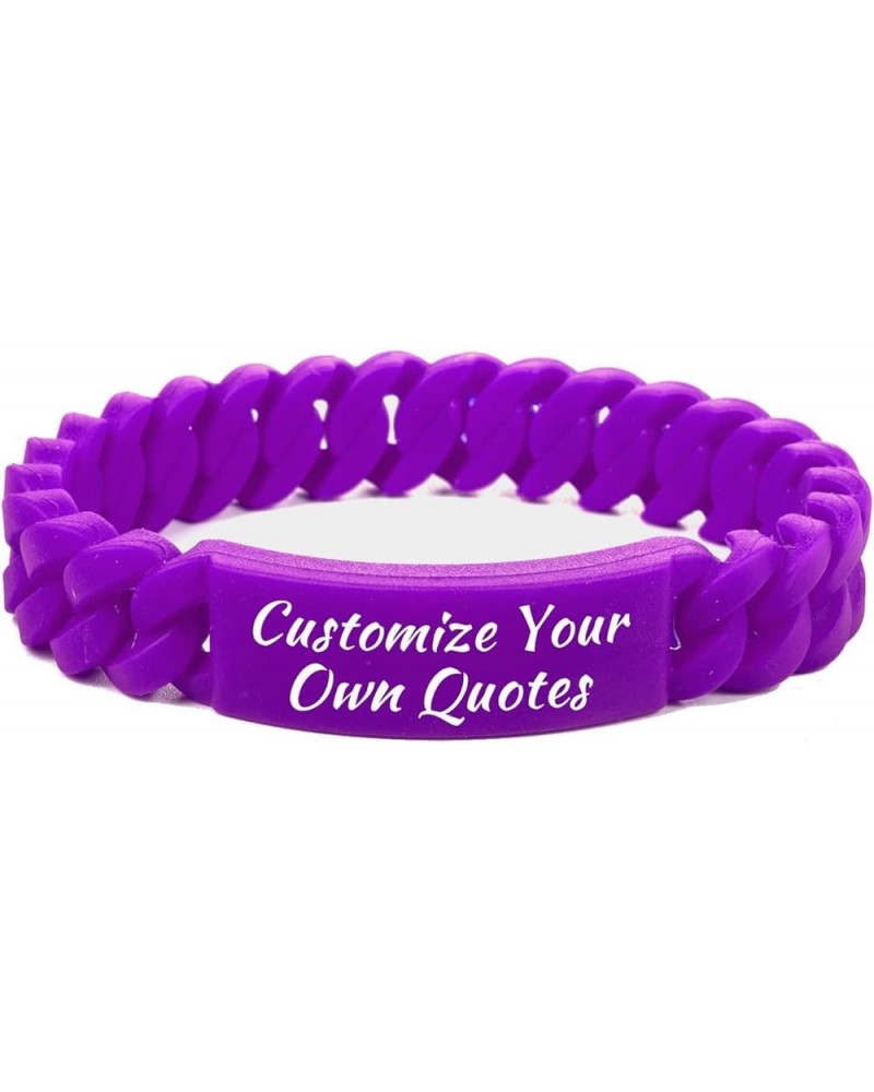 Comfortable Breathable Silicone Motivational Bracelets for Women Gifts - Personalized Bracelet Gifts Engraved Motivational Br...