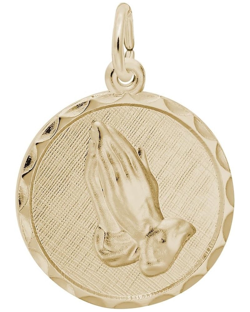 Serenity Prayer Charm Pendant Available in Gold or Sterling Silver Yellow Gold 14K $22.00 Pendants