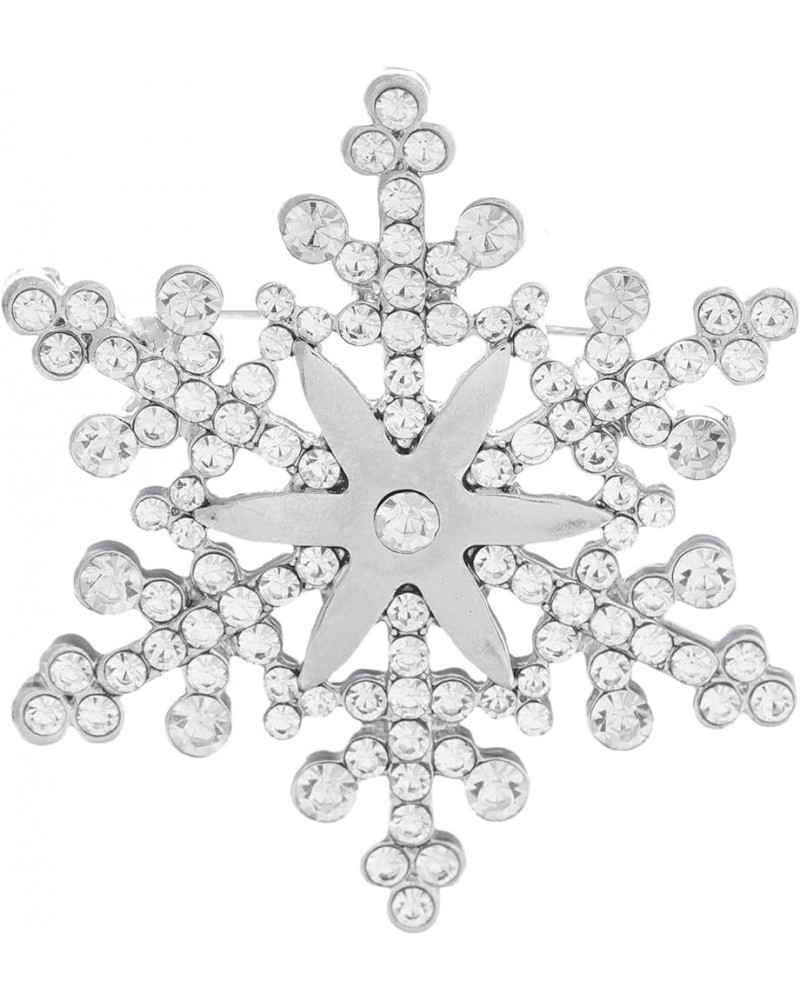 Winter Snowflake Brooch For Women Girls Spakly Austrian Crystal Snowflake Christmas Brooch Pin 3 $7.83 Brooches & Pins