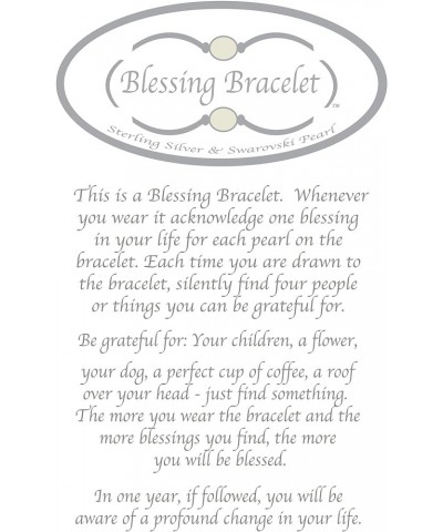 the Blessing Bracelet - 12MM Light Gold Crystal Pearls with Crystal Accents 8.25 Inches $21.15 Bracelets