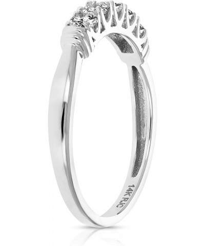 1/2 cttw to 1 cttw 5 Stone Engagement Diamond Ring in 14K Gold Prong Set Round 6 Engagement Ring White $242.34 Others