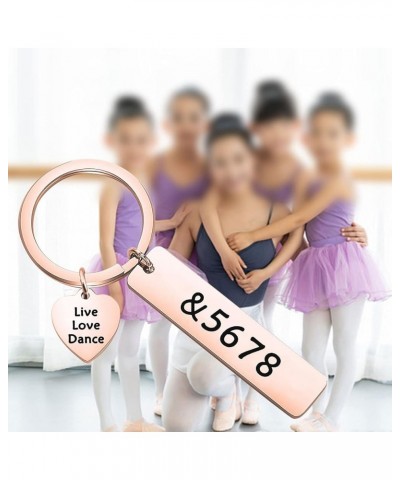 Dance Teacher Gift Live Love Dance Keychain &5678 Jewelry Gift for Dance &5678 Keychain Rg $8.95 Pendants