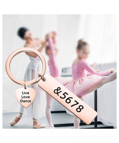 Dance Teacher Gift Live Love Dance Keychain &5678 Jewelry Gift for Dance &5678 Keychain Rg $8.95 Pendants