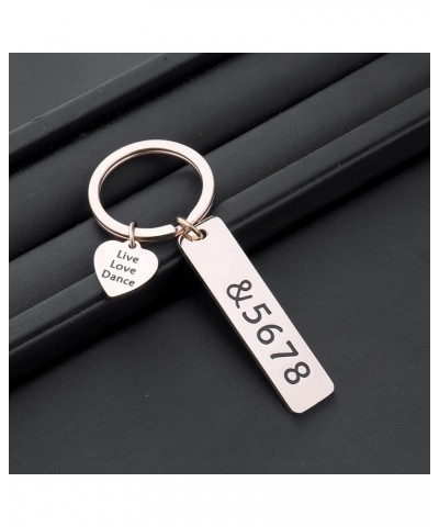 Dance Teacher Gift Live Love Dance Keychain &5678 Jewelry Gift for Dance &5678 Keychain Rg $8.95 Pendants