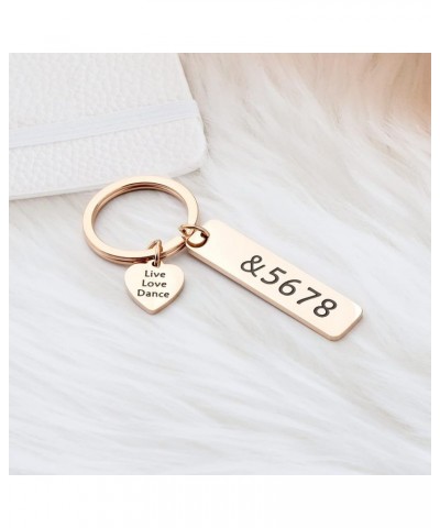 Dance Teacher Gift Live Love Dance Keychain &5678 Jewelry Gift for Dance &5678 Keychain Rg $8.95 Pendants