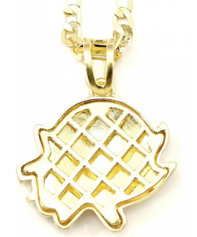 Dope Ghost Boo Gold Color Pendant with 24 Inch Figaro Necklace $15.57 Necklaces