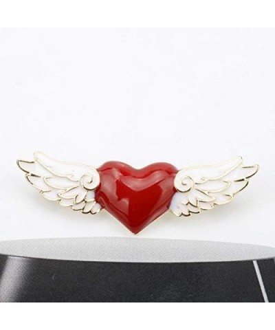 Red Heart White Wing Angel Wings Lapel Brooch and Safe Pin for Girls' Love 1 $7.69 Brooches & Pins