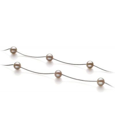 Tin Cup White 7-8mm AA Quality Freshwater 925 Sterling Silver Cultured Pearl Necklace For Women $48.00 Necklaces