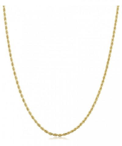 SOLID 14k Yellow Gold 1.5 mm Rope Chain Necklace 14 Inches $120.00 Necklaces