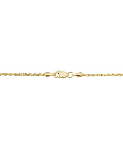 SOLID 14k Yellow Gold 1.5 mm Rope Chain Necklace 14 Inches $120.00 Necklaces