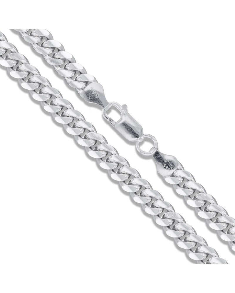 Sterling Silver Solid Miami Cuban Link Chain 6.3mm 925 Italy Heavy Curb Necklace $52.82 Necklaces