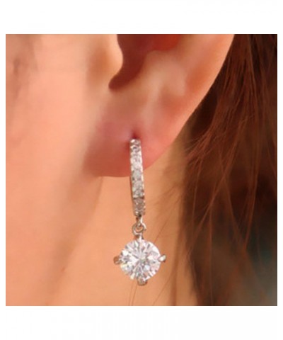 Wensltd Clearance! 1 Pair Women Fashion Crystal Rhinestone Round-Shaped Ear Stud Earrings (Silver) $7.14 Earrings