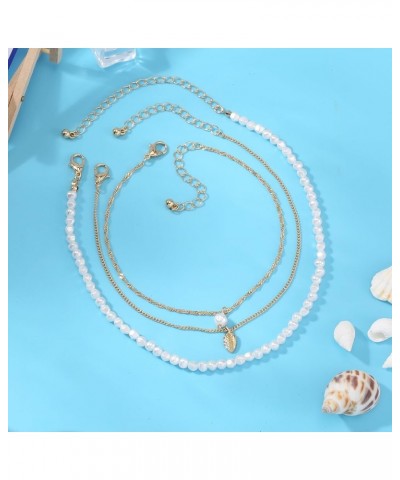 Crystal Anklet Color rock Hanging Bells Cute Charm Adjustable Beach Double Layer Foot Chain for Women Teen Girls 5 $9.00 Anklets