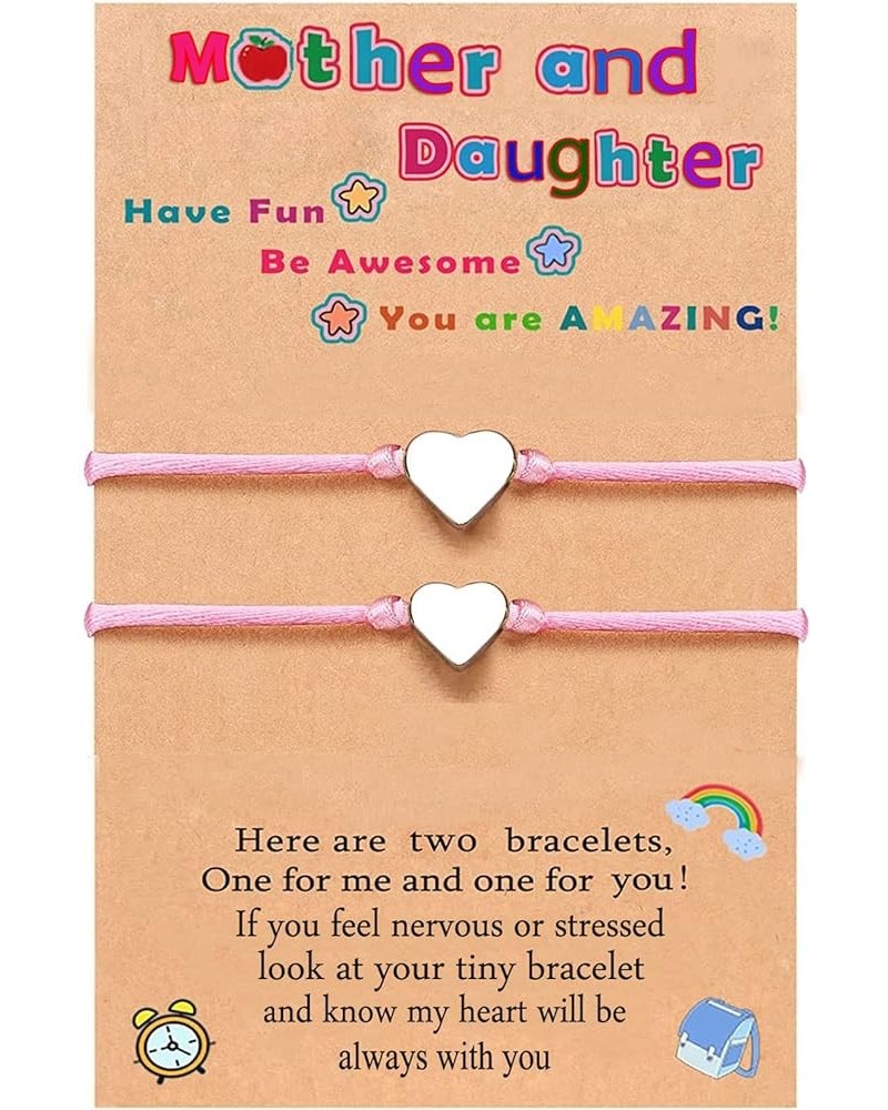 Mother Daughter Bracelet Set Mother's Day Bracelet Gifts for Mom from Daughter,Mommy and Me Matching Heart/Butterfly Wish Bra...