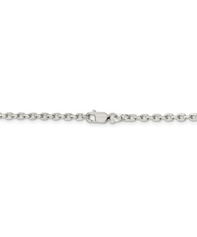 2.75mm Sterling Silver Solid Beveled Oval Cable Chain Necklace 36.0 Inches $43.19 Necklaces