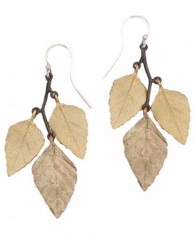 Autumn Birch" 3 Leaf Hanging Earrings for Silver Seasons… $37.44 Earrings