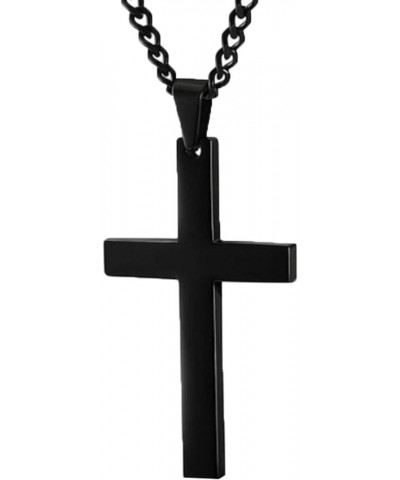 Fashion Simple Cross Pendant Alloy Necklace Chain Jewelry Christmas Day Gift for Women Men Girls Boys Blue $4.42 Necklaces