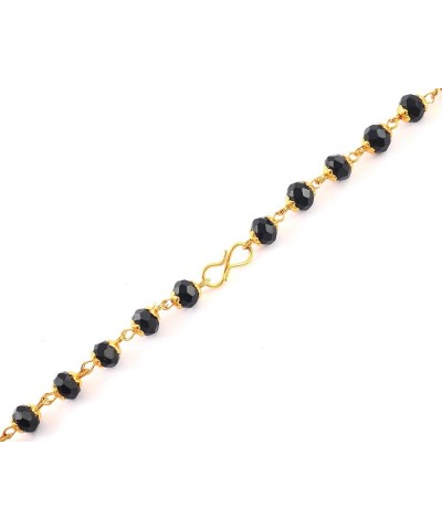 Mandi golden Chain Necklace for women and men Black Beads $8.54 Necklaces